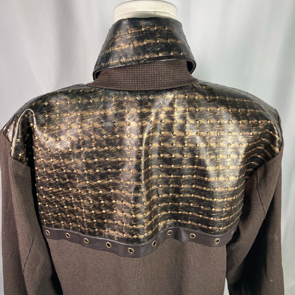 Spirit Halloween Steampunk Costume Jacket Brown Gold L Large NWT Cosplay 14+ - Picture 3 of 16